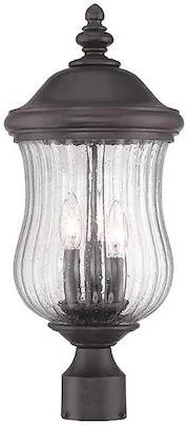 Main image of ACCLAIM LIGHTING 39717BC Post Mount Light,Black Coral,3-Light