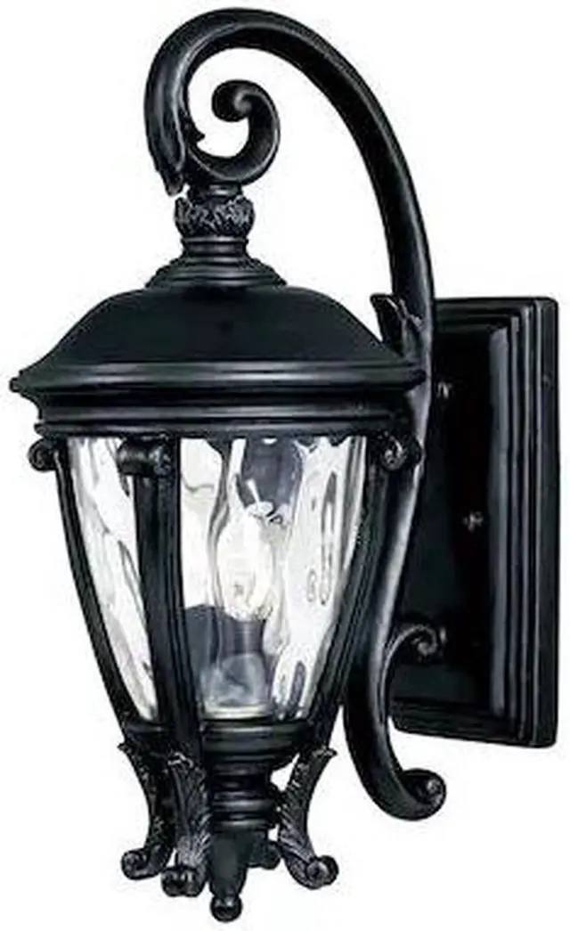 Main image of MAXIM 41424WGBK Camden VX 2-Light 8.5" Wide Black Outdoor Wall Sconce