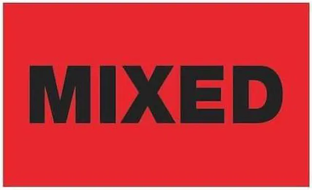Main image of TAPE LOGIC DL1750 Tape Logic® Labels, "Mixed", Fluorescent Red, 500/Roll