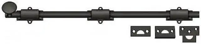Alt view image 2 of 3 - Deltana 18SB10B 18 in. Heavy Duty Surface Bolt, Oil Rubbed Bronze - Solid