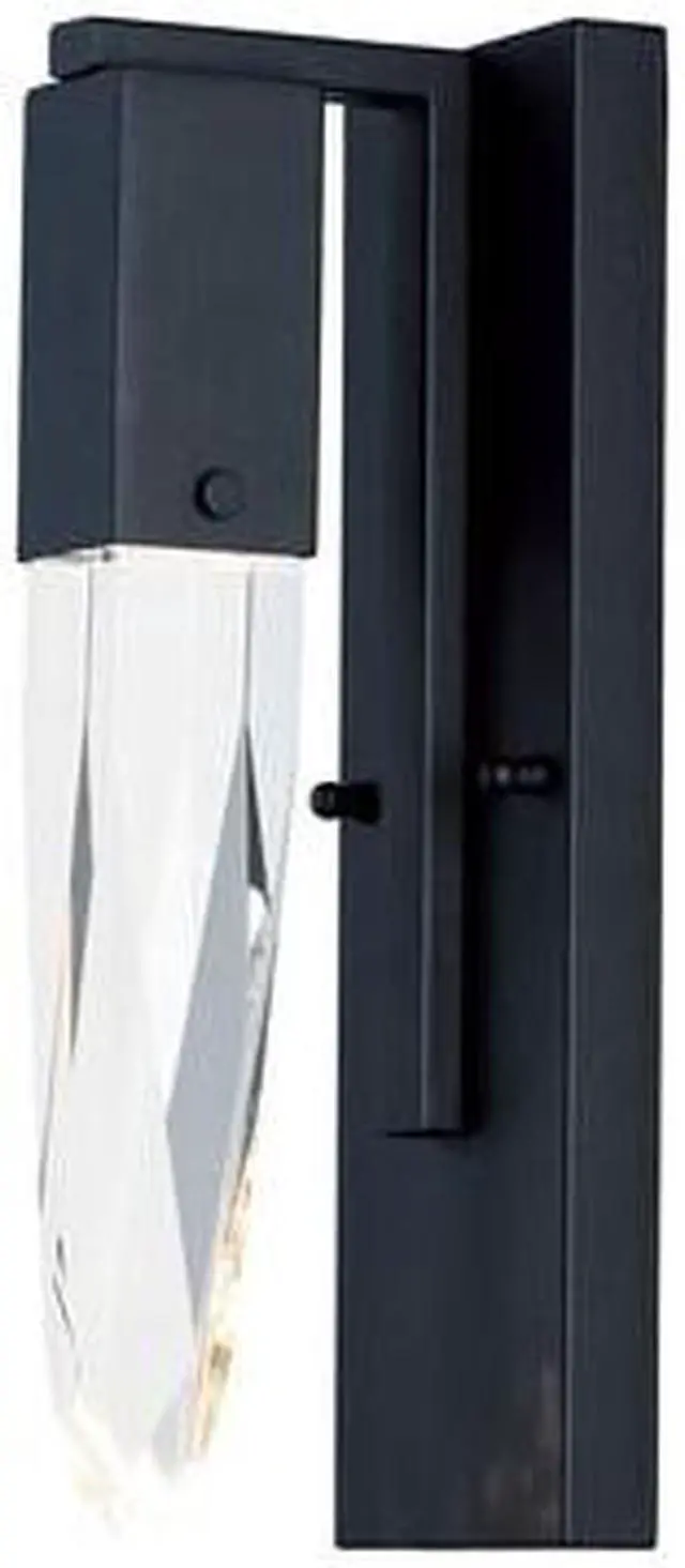 Main image of ET2 E31240-20BK Quartz 1-Light 4.75" Wide Black Vanity Light