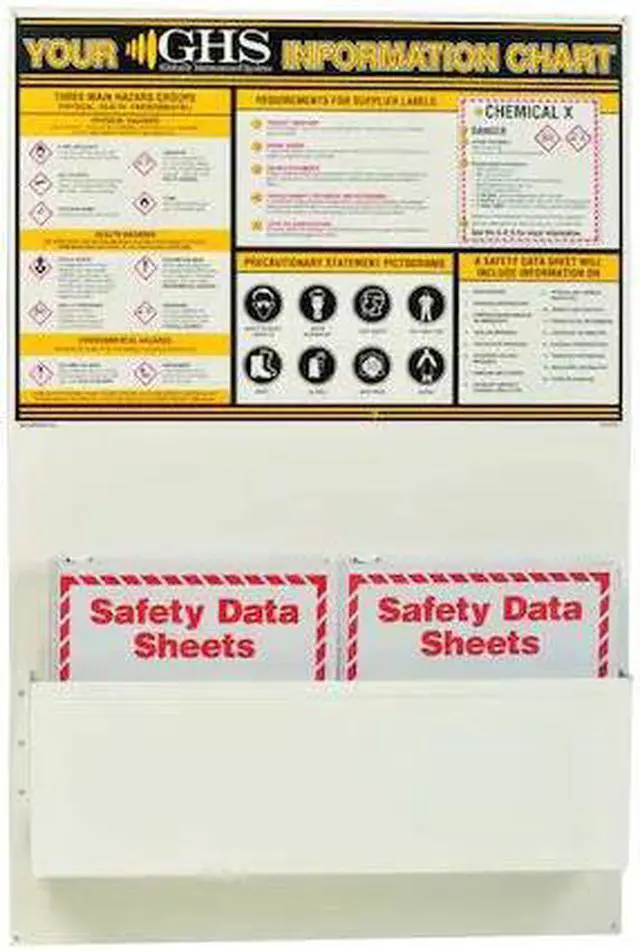 Main image of GHS SAFETY GHS1001 Binder, 12 in H, 3-1/2 in D, 12-1/2-in W