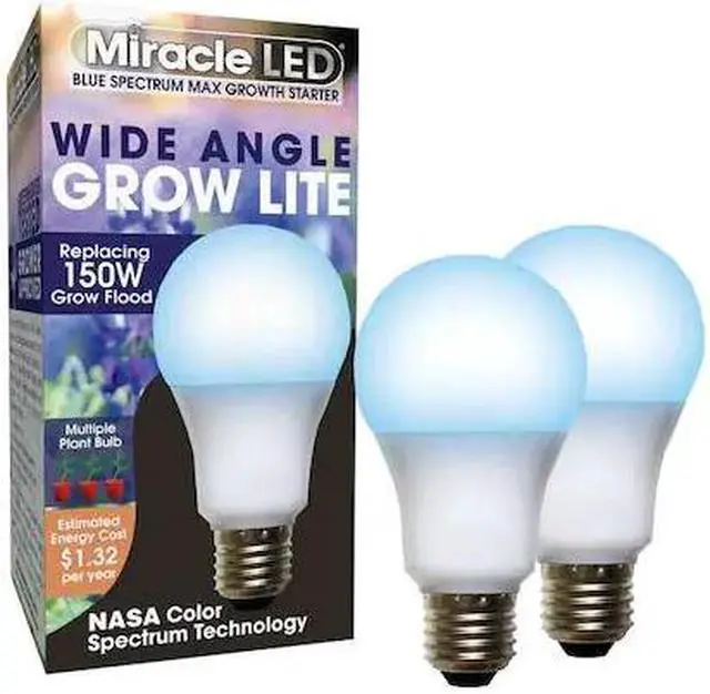 Main image of MIRACLE LED 602149 LightBulb,BlueSpcMltPtLEDGrow,11W,PK2