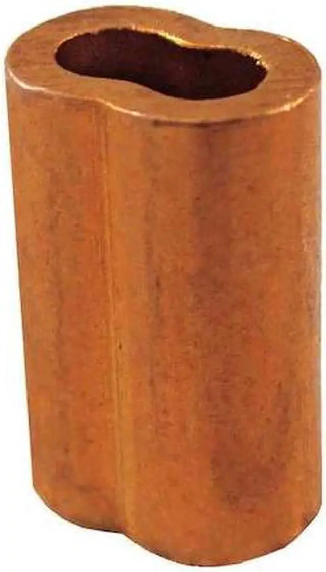 Alt view image 2 of 2 - LOOS SL2-5 Wire Rope Oval Sleeve,5/32 In,122 Copper