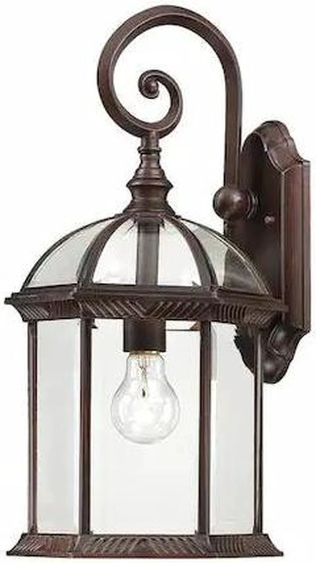 Main image of NUVO 60-4965 Boxwood 1-Light 19 in. Outdoor Wall with Clear Beveled Glass