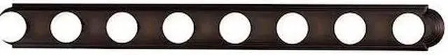Main image of MAXIM 7128OI Essentials 8-Light 48" Wide Oil Rubbed Bronze Vanity Light