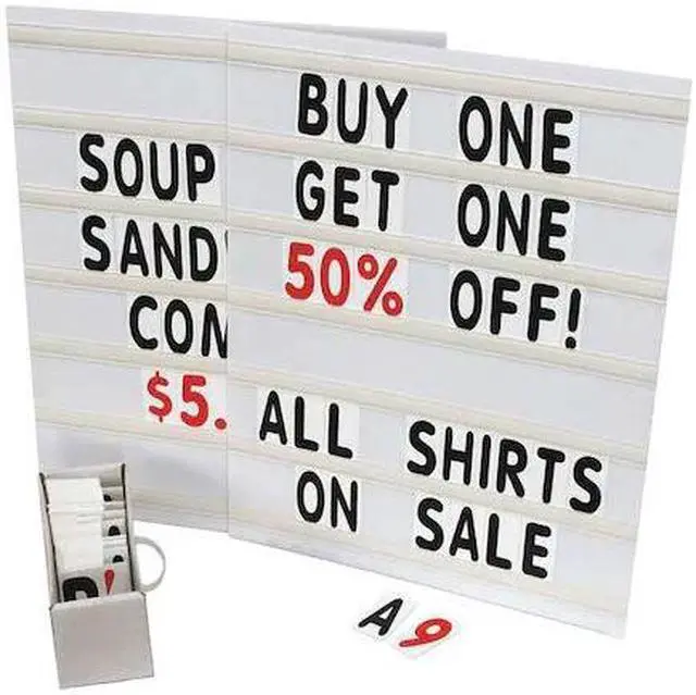 Alt view image 2 of 2 - UNITED VISUAL PRODUCTS UVMB1201 Letter & Number Kit
