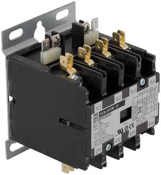 Alt view image 4 of 4 - SQUARE D 8910DPA34V09 208/240VAC Non-Reversing Definite Purpose Contactor 4P 30A