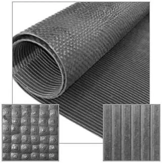 Main image of MILLER MFG 2665-96 Rubber Aisle Mat 96" X 48"