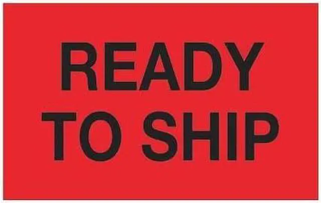 Main image of TAPE LOGIC DL1171 Tape Logic® Labels, "Ready To Ship", 1 1/4" x 2", Fluorescent