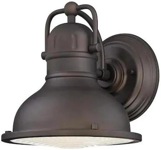 Alt view image 2 of 2 - Westinghouse 62034 - LED 9.5" Lantern Oil Rubbed Bronze Wall Light Fixture with Clear Prismatic Lens