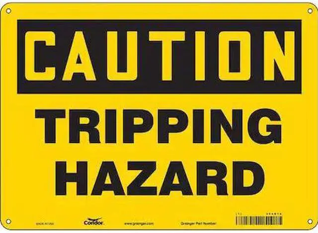 Main image of CONDOR 469R18 Safety Sign, 10 in Height, 14 in Width, Aluminum, Horizontal