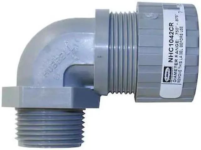 Main image of HUBBELL WIRING DEVICE-KELLEMS NHC1042CR Liquid Tight Connector,1in,90 deg,Orchid