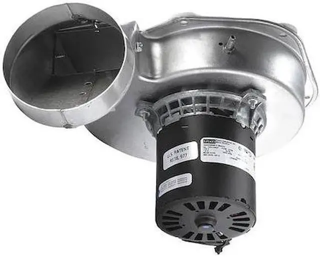 Main image of FASCO A155 Draft Inducer Blower, 115, Steel, 6 5/32 in W, 8 1/2 in H, 4.9/3.85"