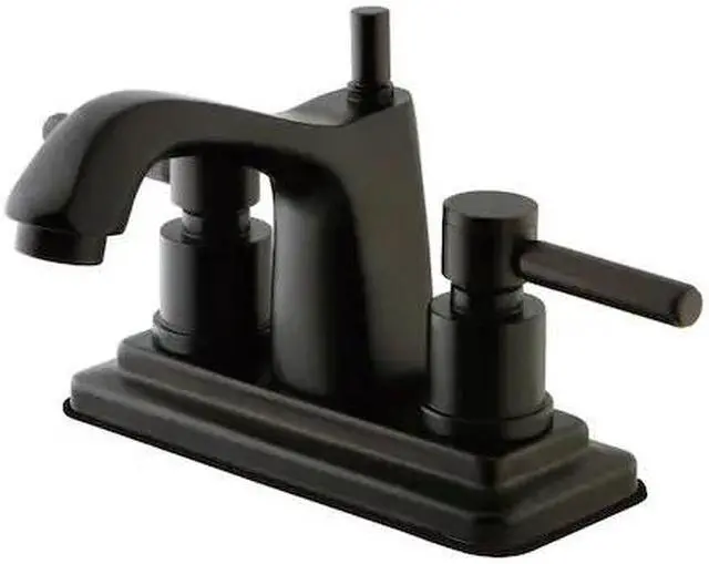 Alt view image 3 of 3 - Kingston Brass KS8645DL Concord Two Handle 4" Centerset Lavatory Faucet with Bra