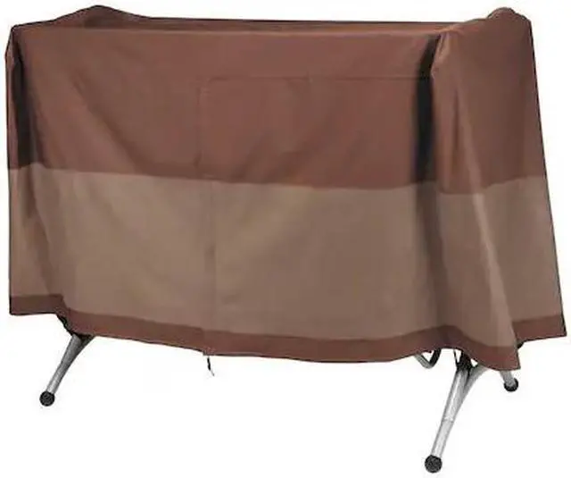 Main image of DUCK COVERS UCS826258 Ultimate Brown Patio Canopy Swing Cover, 80"W x 60"D x