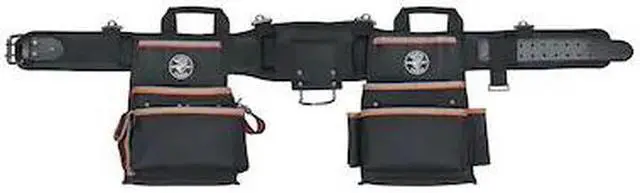 Main image of KLEIN TOOLS 55429 Black Ballistic Nylon Tool Belt, 26 Pockets, 55429