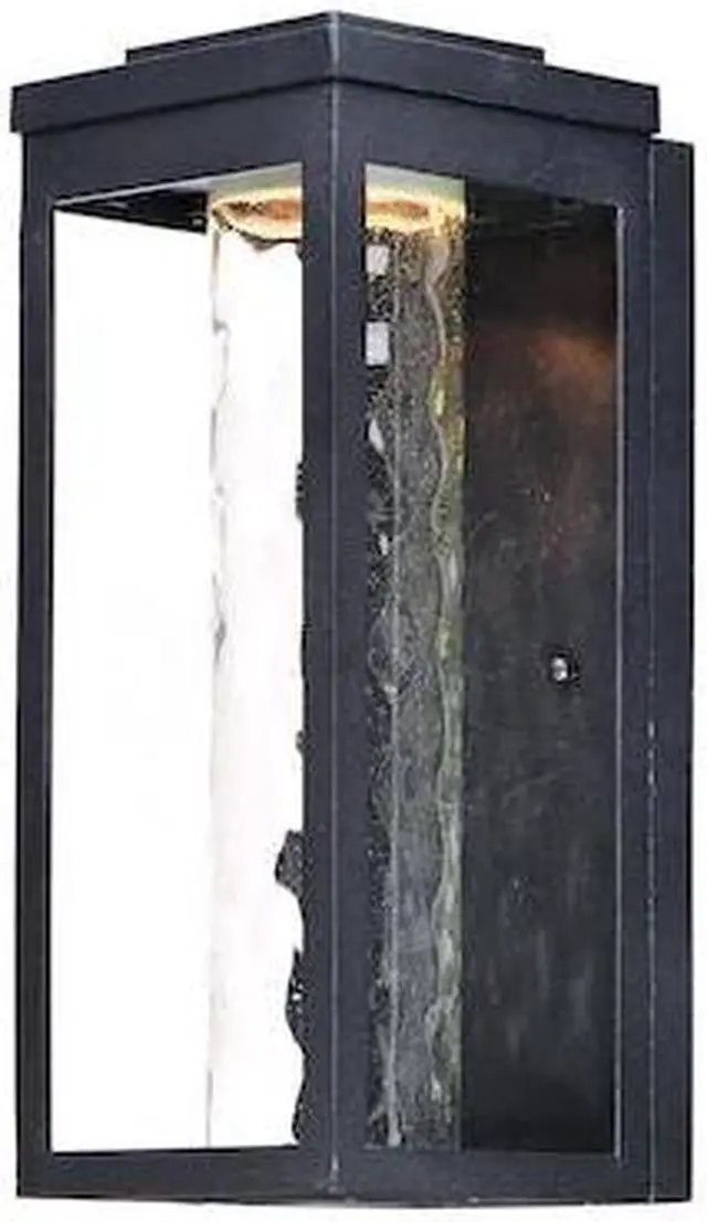 Alt view image 2 of 3 - Maxim 55904WGBK Salon LED 1-Light Outdoor Wall, Black