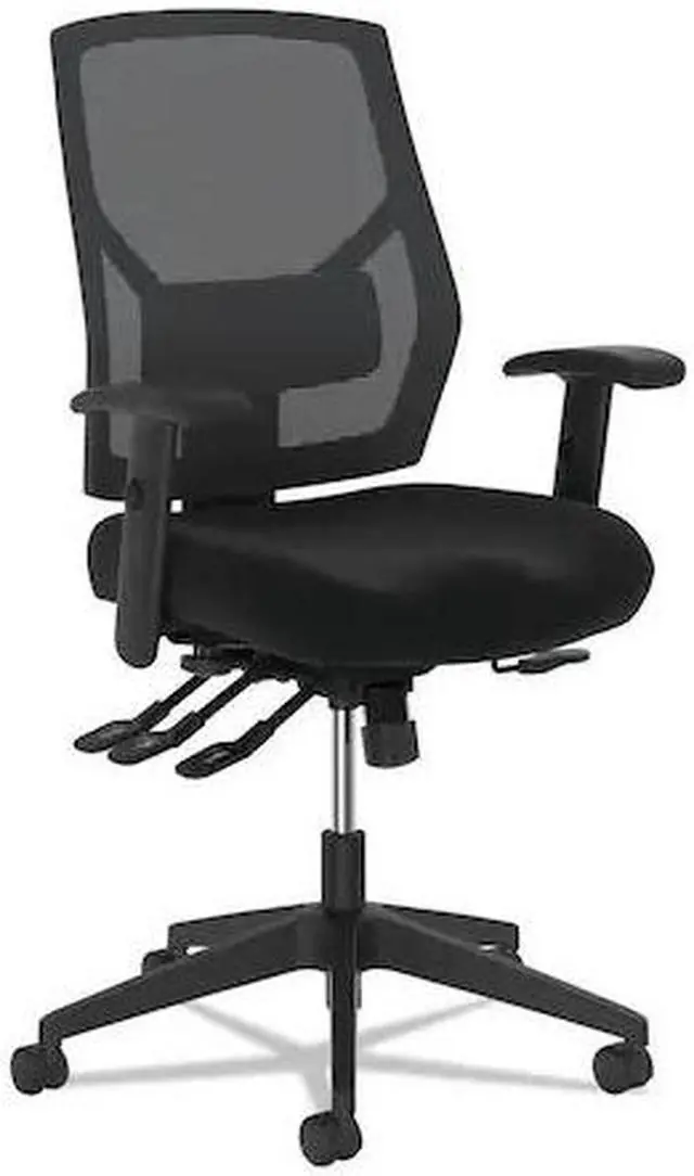 Alt view image 6 of 19 - HON Crio High-Back Task Chair -Mesh Back Computer Chair with Asynchronous Control for Office Desk, Black (HVL582)