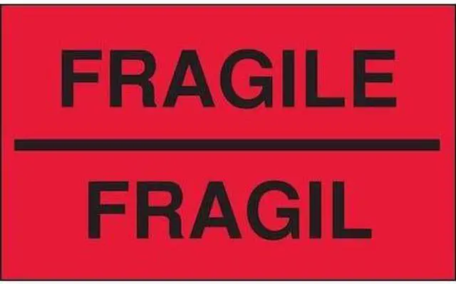 Main image of TAPECASE 16U895 3" x 5" Adhesive Back Bilingual Shipping Labels,