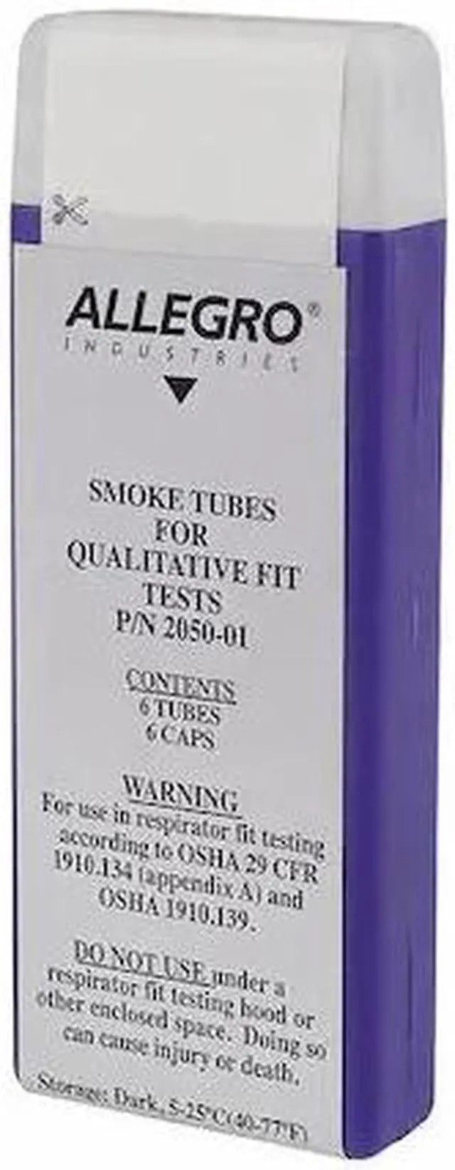 Alt view image 2 of 2 - ALLEGRO INDUSTRIES 2050-01 Smoke Tube, Includes (6) Tubes, (6) Tube Caps, Glass