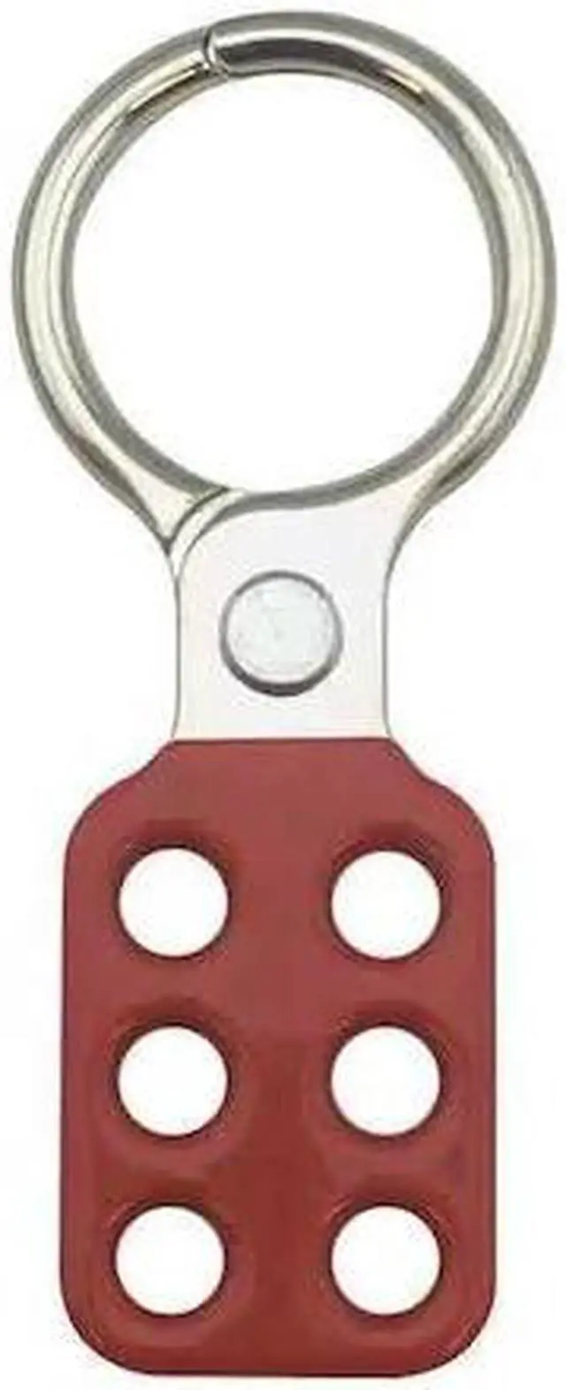 Main image of CONDOR 7546 Lockout Hasp,Snap-On,6 Lock,Red