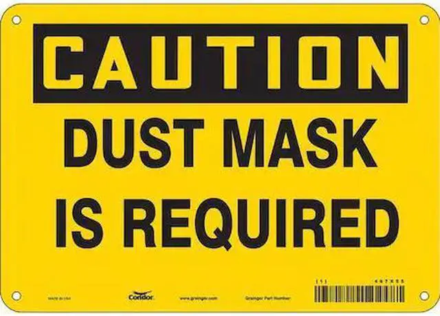 Main image of CONDOR 467X55 Safety Sign, 7 in Height, 10 in Width, Aluminum, Vertical