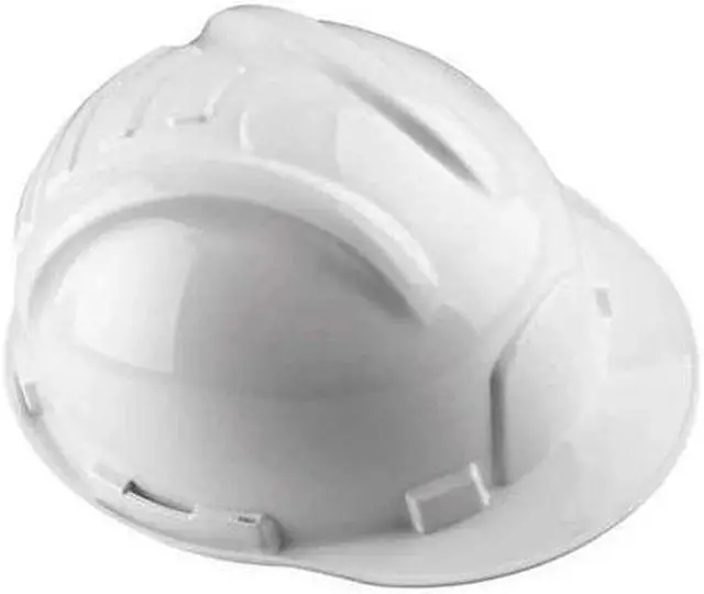 Main image of TASCO 100-12000 Front Brim Hard Hat, Type 1, Class E, Ratchet (6-Point), White