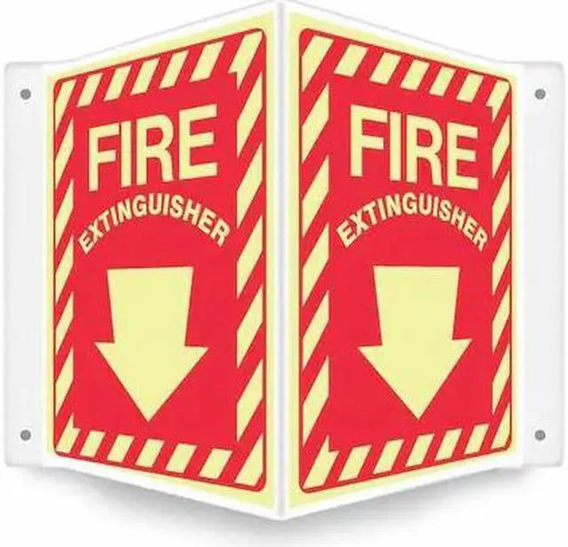 Main image of CONDOR 480Z20 High Visibility Safety Sign, 12 in Height, 14 in Width, PETG,