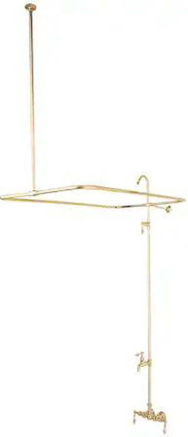 Alt view image 5 of 6 - Kingston Brass CC61T2 Clawfoot Tub Filler , Faucet, Polished Brass