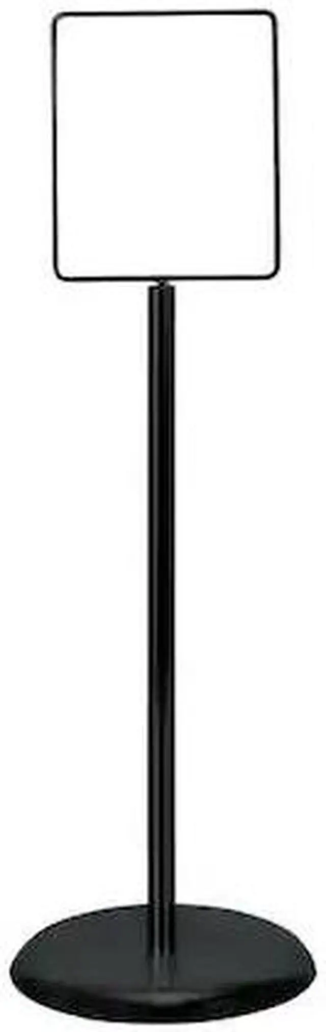 Alt view image 2 of 2 - ZORO SELECT UVPSH81 Sign Holder, Pedestal, 8-1/2x11, Metal, Blk