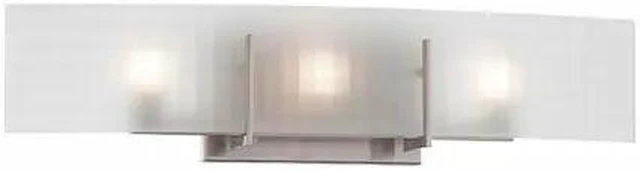 Main image of NUVO 60-5187 Yogi 3 Light Halogen Vanity Fixture Frosted Glass Lamps Incl