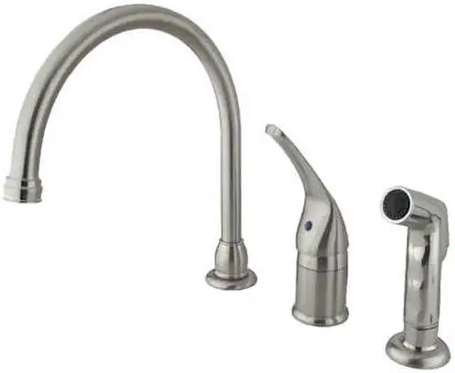 Alt view image 2 of 4 - Kingston Brass KB828 Kitchen , Faucet, Satin Nickel