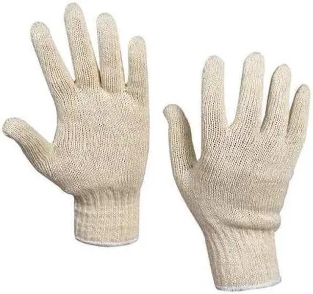 Main image of PARTNERS BRAND GLV1010S String Knit Cotton Gloves,S,PK12, White, S, 12 PK