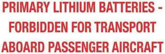Alt view image 2 of 2 - Tape Logic Labels "Primary Lithium Batteries" 2" x 4" Red/White 500/Roll DL1375
