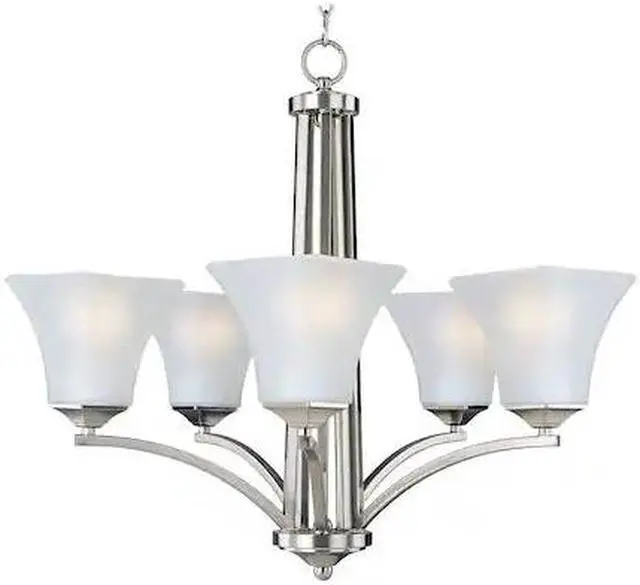 Main image of MAXIM LIGHTING 20095FTSN Aurora 5-Light 26" Wide Satin Nickel Chandelier