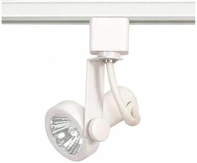 Main image of NUVO TH321 1-Light, MR16, 120V Track Head, Gimbal Ring, White Finish