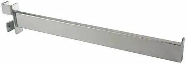 Alt view image 2 of 2 - 16" Twist-On Straight Arm for Square Tubing Rack - Chrome Finish,Pack Size - 24