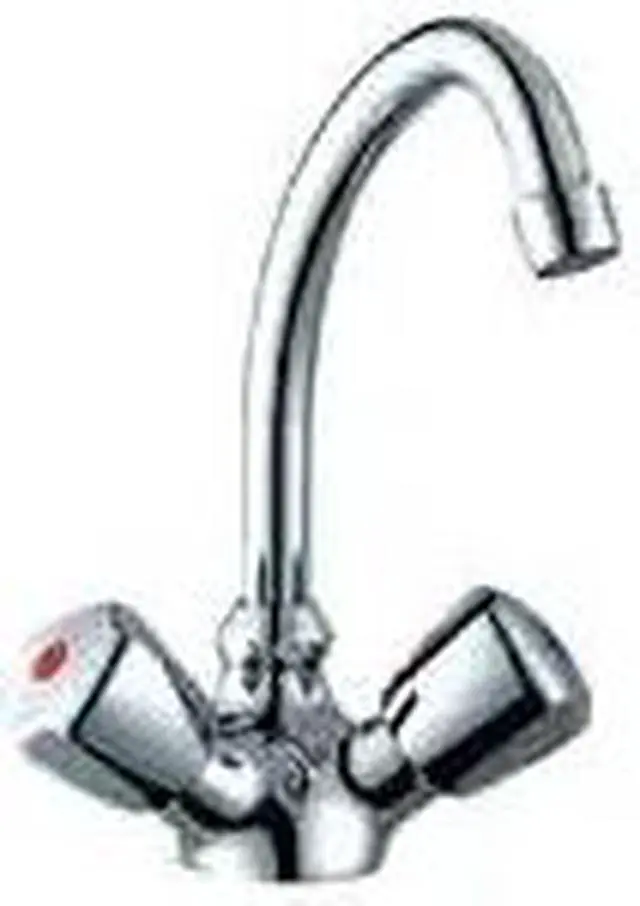 Main image of SCANDVIK 70002 70002 Chrome Plated Brass Classic Swivel J-Spout Galley Mixer