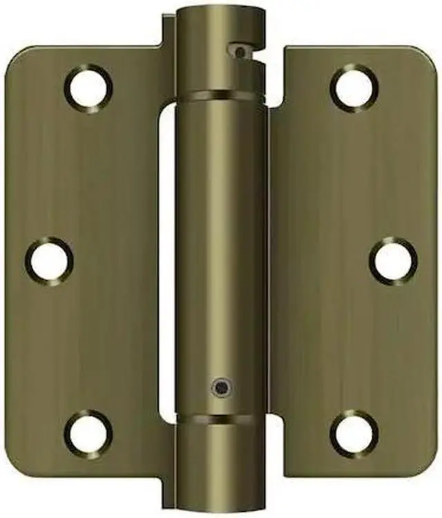 Alt view image 2 of 2 - Deltana DSH35R45 3.5 x 3.5 x 0.25 in. Spring Hinge Steel-US5