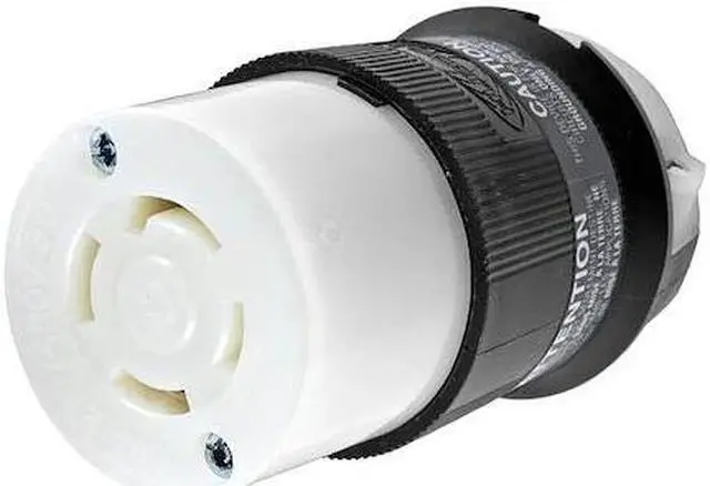 Alt view image 2 of 2 - HUBBELL WIRING DEVICE-KELLEMS HBL2763 Locking Connector, L19-30R, 30 A,