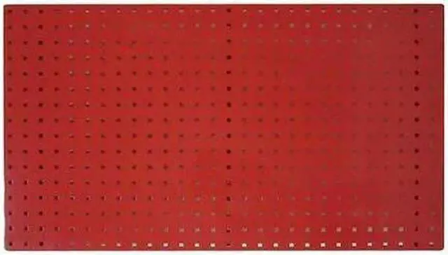 Main image of ZORO SELECT 5TPC1 Square Hole Pegboard, 42-1/2x24, Red, PK2
