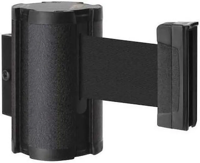 Alt view image 2 of 2 - LAVI INDUSTRIES 50-3010WB/BK Retractable Belt Barrier, Black, 10 ft Length,