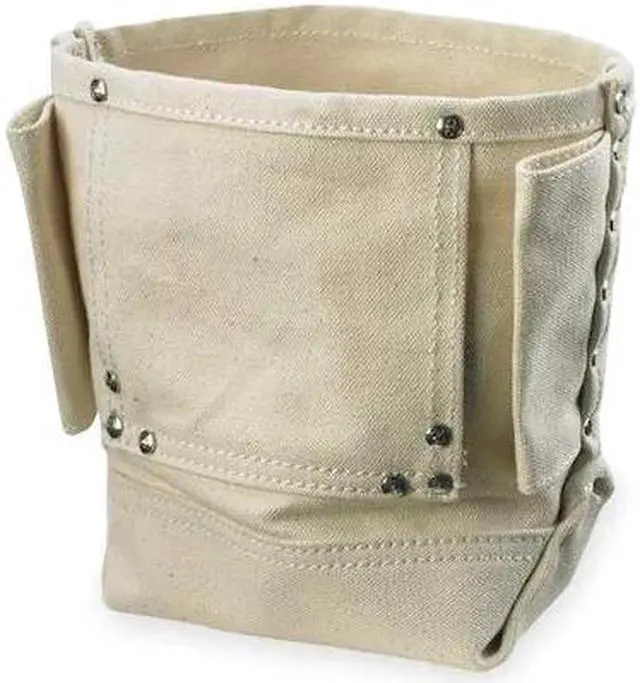 Alt view image 3 of 4 - CLC WORK GEAR 914 Tool Pouch, Tool Pouch, White, Canvas, 1 Pockets