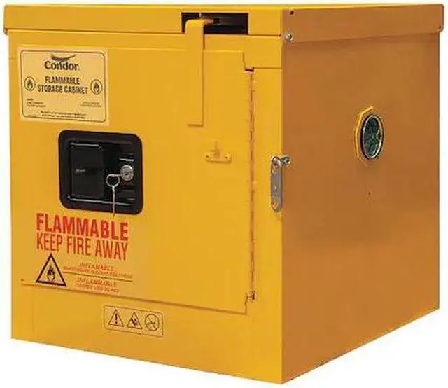 Main image of CONDOR 491M61 Steel 18-1/2 in H, 17-3/8 in W, 18-1/8 in D, Yellow, 1 Shelves