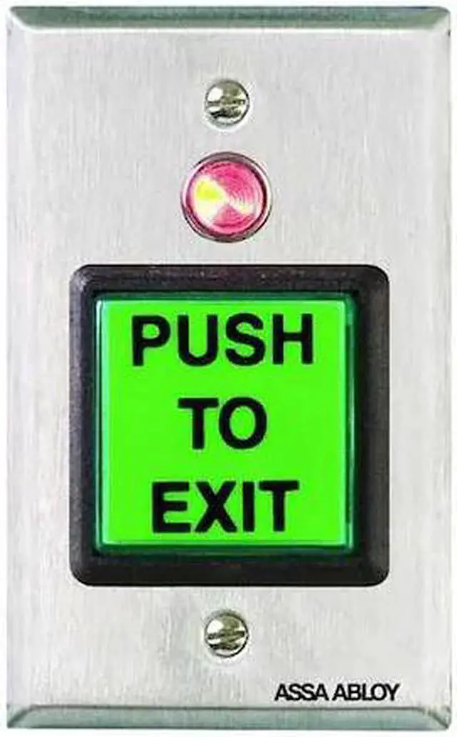 Alt view image 6 of 6 - SECURITRON PB2 Push to Exit Button, Wall Mounted