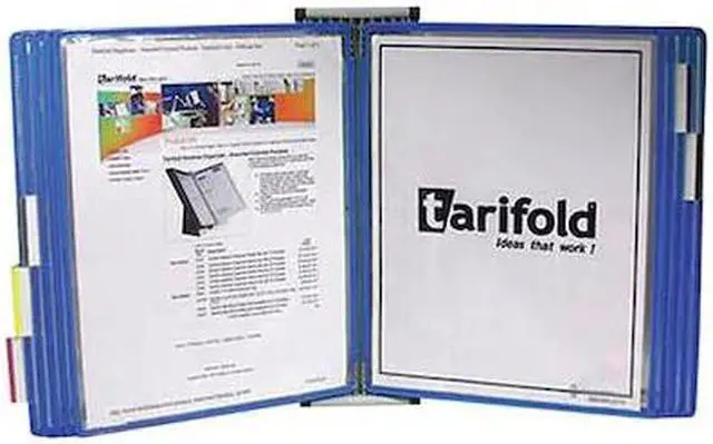 Main image of Tarifold Wall Unit Organizer - 10 Blue Pockets