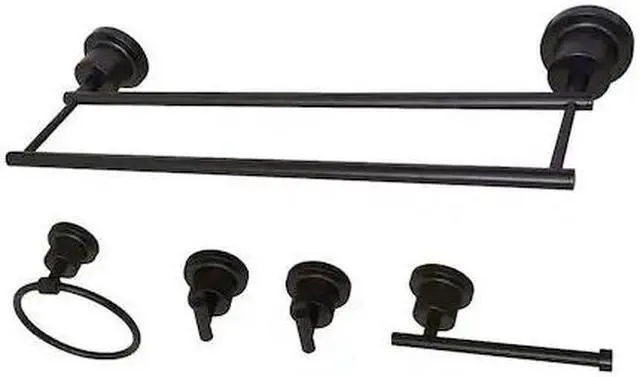Alt view image 4 of 5 - Kingston Brass BAH821318478ORB Concord 5 Piece Bathroom Accessory Set - Oil Rubbed Bronze