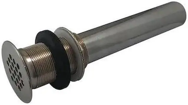 Alt view image 3 of 3 - Kingston Brass KB4008 Kingston Solid Grid Drain For Vessel Sink - Satin Nickel