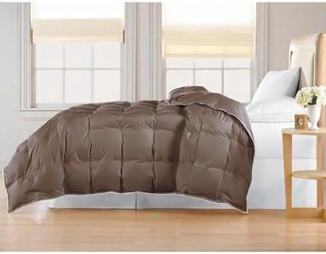 Main image of BLUE RIDGE 025069 233 Thread Count 3-Star Down Fiber Comforter, Brown, Twin